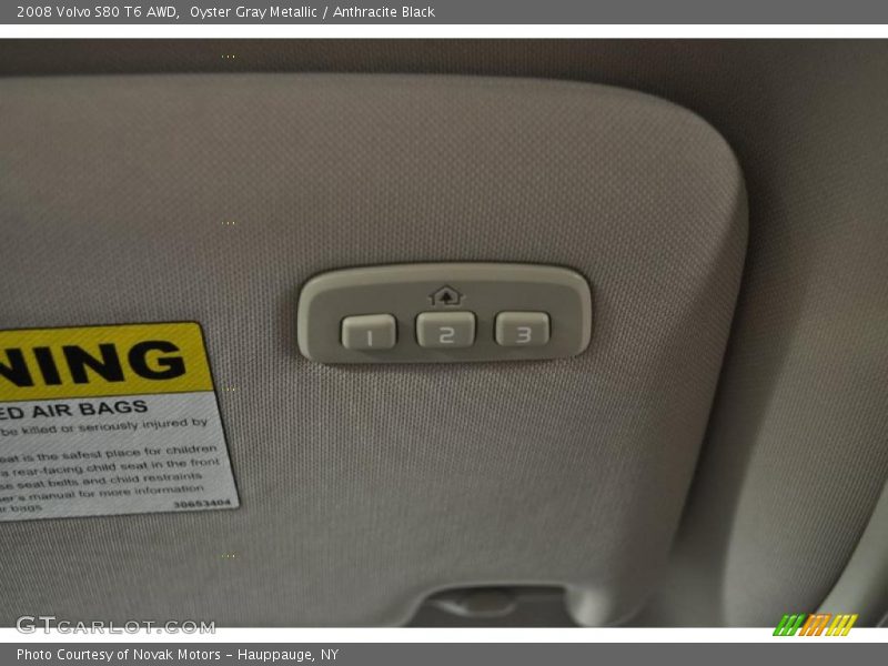 Oyster Gray Metallic / Anthracite Black 2008 Volvo S80 T6 AWD
