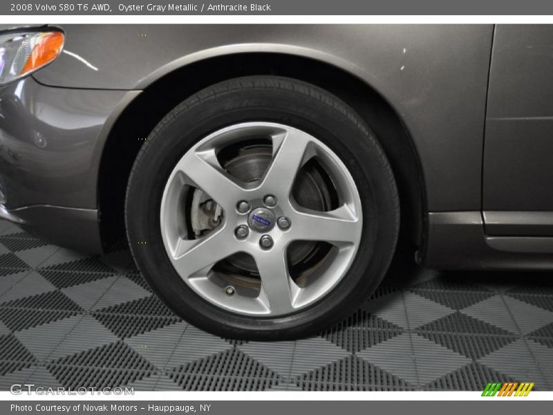 Oyster Gray Metallic / Anthracite Black 2008 Volvo S80 T6 AWD