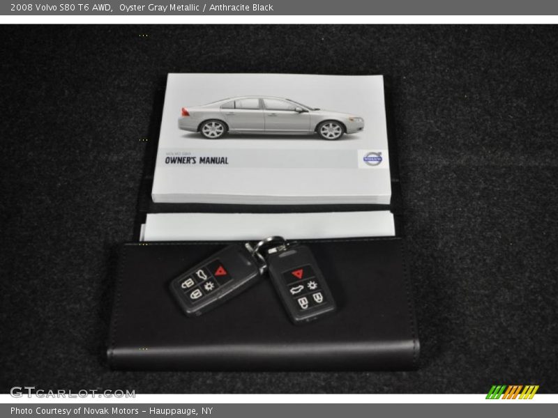Oyster Gray Metallic / Anthracite Black 2008 Volvo S80 T6 AWD