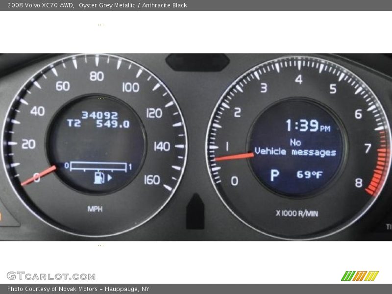 Oyster Grey Metallic / Anthracite Black 2008 Volvo XC70 AWD
