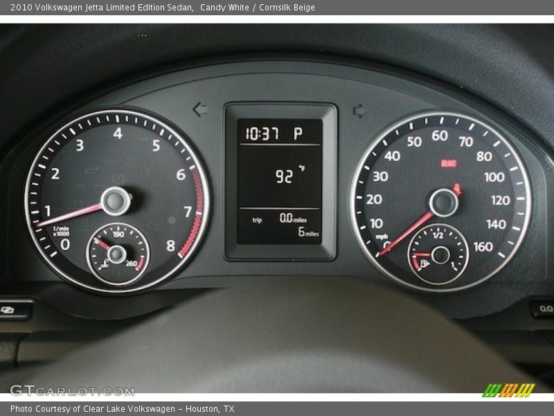 Candy White / Cornsilk Beige 2010 Volkswagen Jetta Limited Edition Sedan