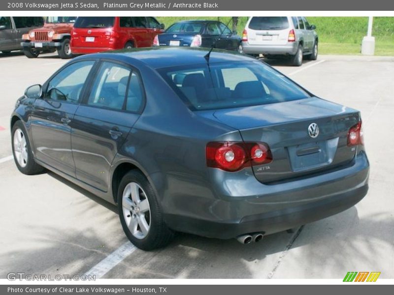 Platinum Grey Metallic / Anthracite Black 2008 Volkswagen Jetta S Sedan