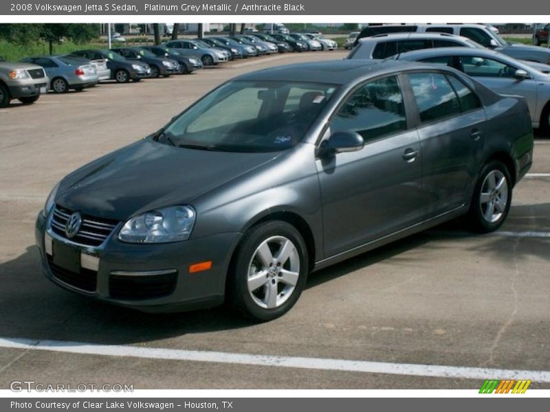 Platinum Grey Metallic / Anthracite Black 2008 Volkswagen Jetta S Sedan
