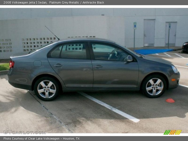 Platinum Grey Metallic / Anthracite Black 2008 Volkswagen Jetta S Sedan