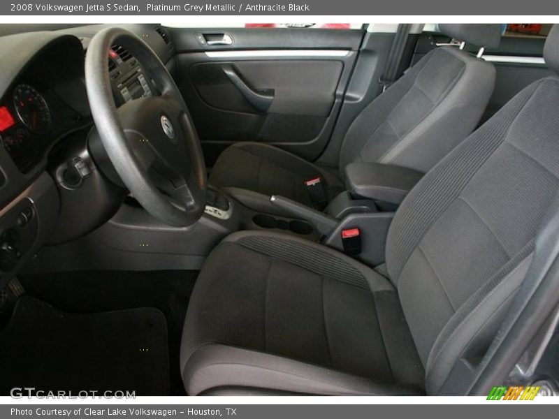 Platinum Grey Metallic / Anthracite Black 2008 Volkswagen Jetta S Sedan