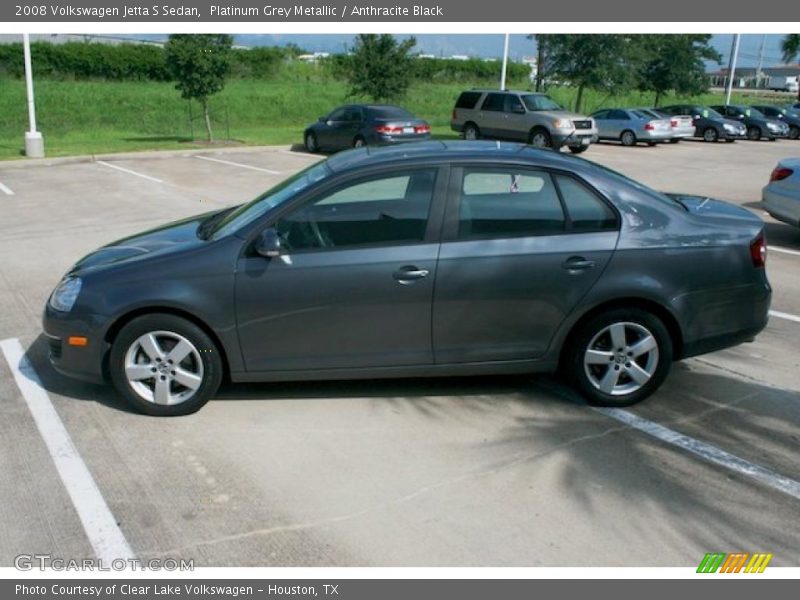 Platinum Grey Metallic / Anthracite Black 2008 Volkswagen Jetta S Sedan