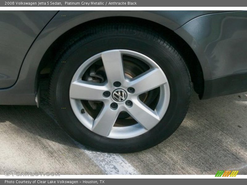 Platinum Grey Metallic / Anthracite Black 2008 Volkswagen Jetta S Sedan