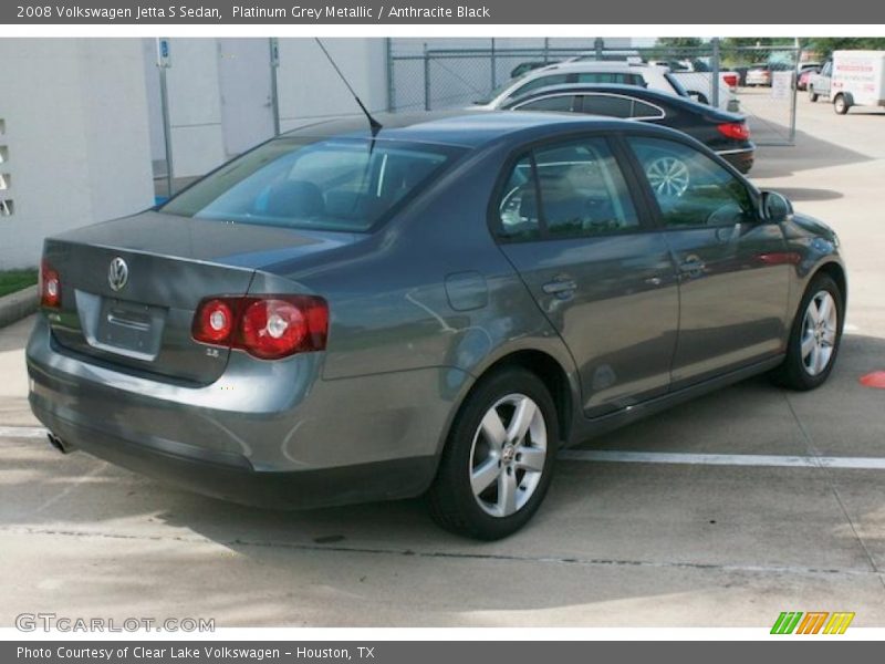 Platinum Grey Metallic / Anthracite Black 2008 Volkswagen Jetta S Sedan
