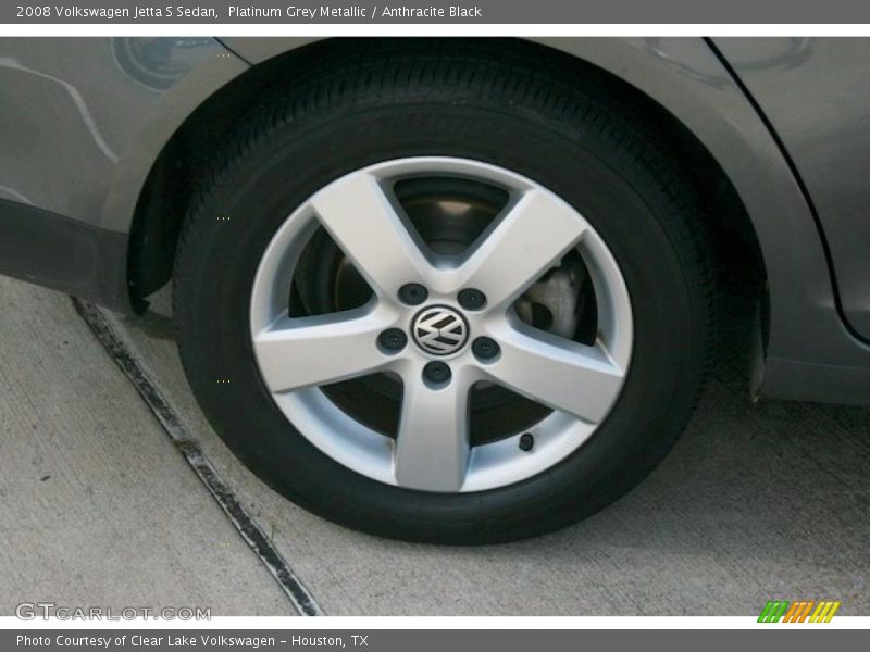 Platinum Grey Metallic / Anthracite Black 2008 Volkswagen Jetta S Sedan