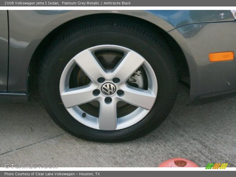 Platinum Grey Metallic / Anthracite Black 2008 Volkswagen Jetta S Sedan