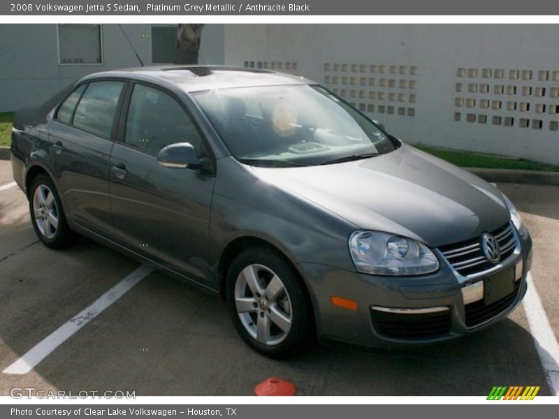 Platinum Grey Metallic / Anthracite Black 2008 Volkswagen Jetta S Sedan