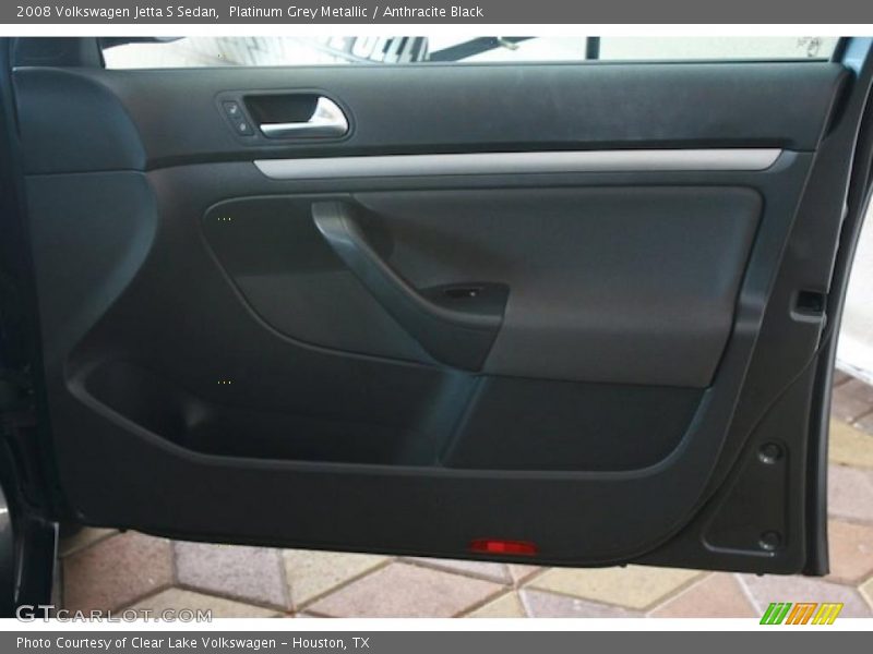 Platinum Grey Metallic / Anthracite Black 2008 Volkswagen Jetta S Sedan
