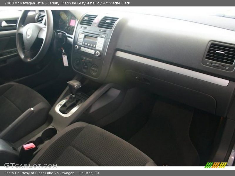 Platinum Grey Metallic / Anthracite Black 2008 Volkswagen Jetta S Sedan