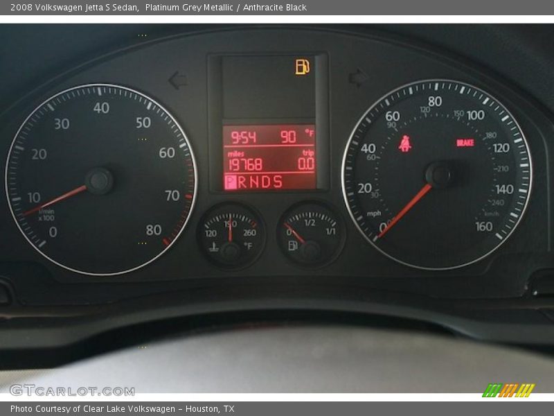 Platinum Grey Metallic / Anthracite Black 2008 Volkswagen Jetta S Sedan