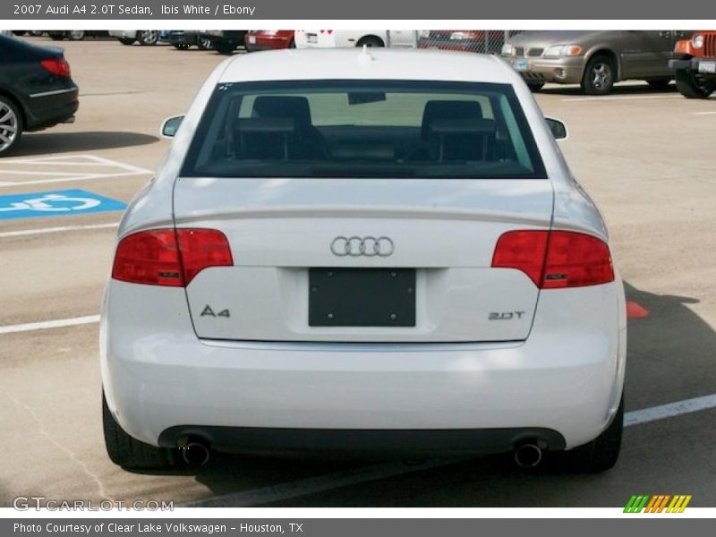 Ibis White / Ebony 2007 Audi A4 2.0T Sedan