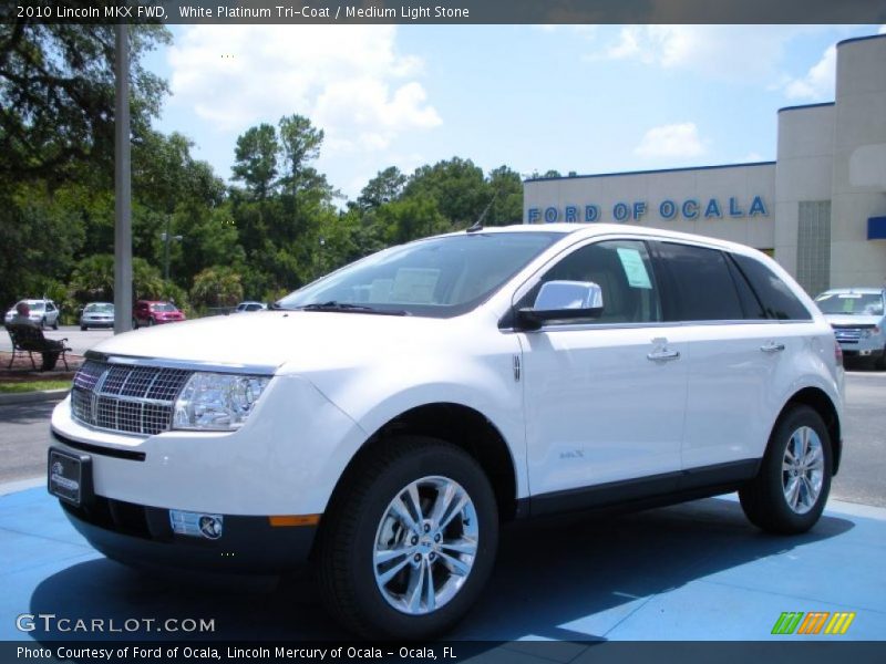 White Platinum Tri-Coat / Medium Light Stone 2010 Lincoln MKX FWD