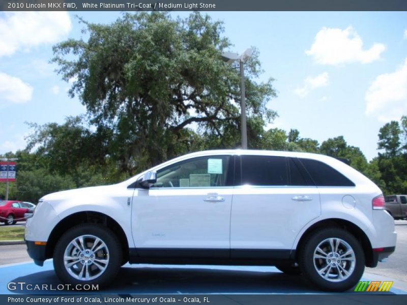 White Platinum Tri-Coat / Medium Light Stone 2010 Lincoln MKX FWD