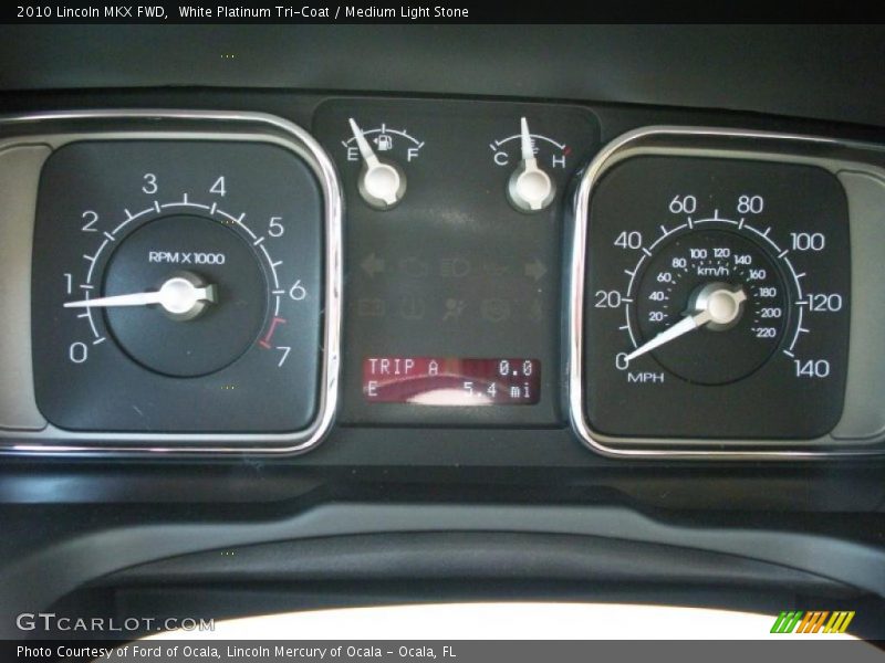 White Platinum Tri-Coat / Medium Light Stone 2010 Lincoln MKX FWD