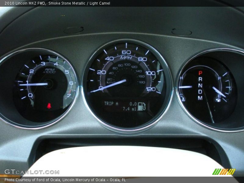 Smoke Stone Metallic / Light Camel 2010 Lincoln MKZ FWD