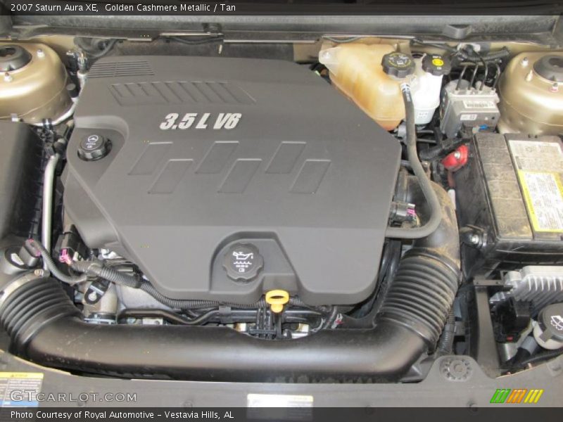 Golden Cashmere Metallic / Tan 2007 Saturn Aura XE