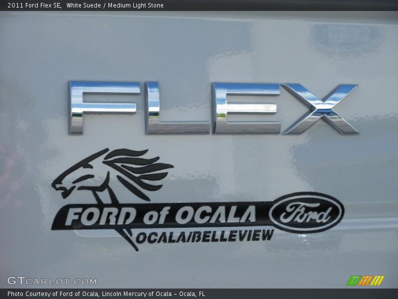 White Suede / Medium Light Stone 2011 Ford Flex SE