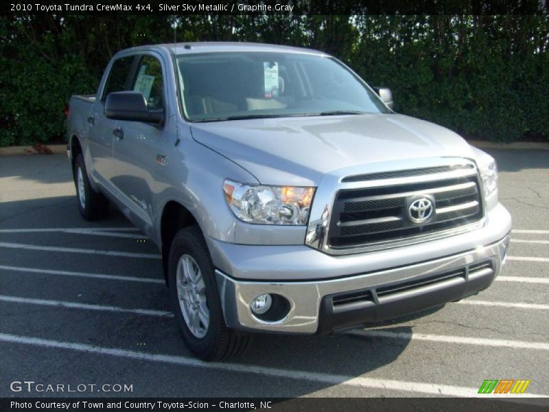 Silver Sky Metallic / Graphite Gray 2010 Toyota Tundra CrewMax 4x4
