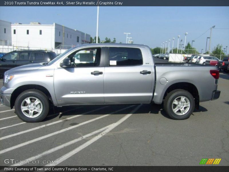 Silver Sky Metallic / Graphite Gray 2010 Toyota Tundra CrewMax 4x4