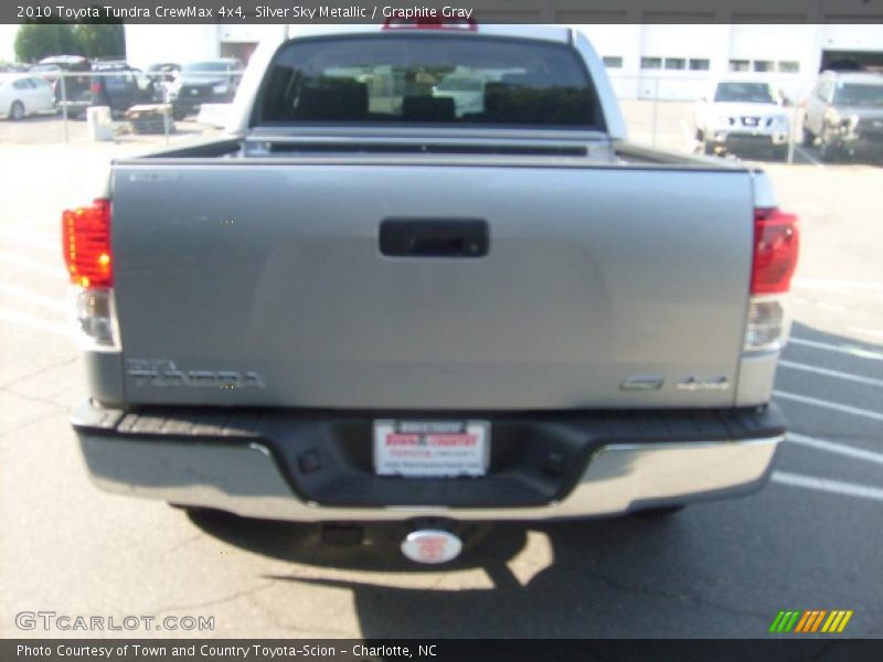 Silver Sky Metallic / Graphite Gray 2010 Toyota Tundra CrewMax 4x4