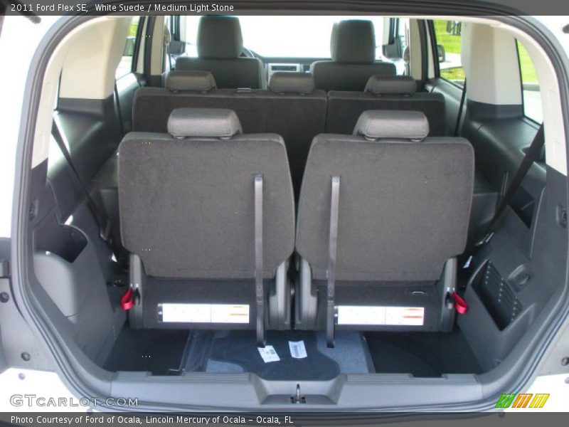 White Suede / Medium Light Stone 2011 Ford Flex SE