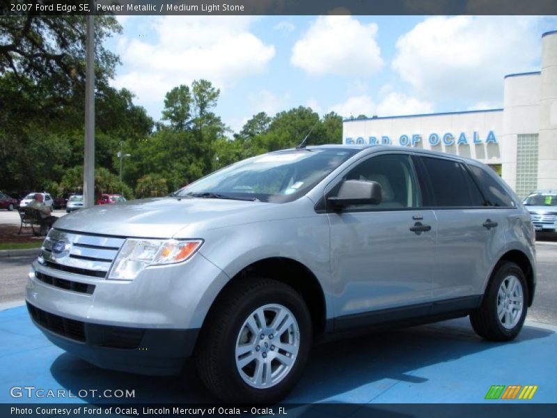 Pewter Metallic / Medium Light Stone 2007 Ford Edge SE
