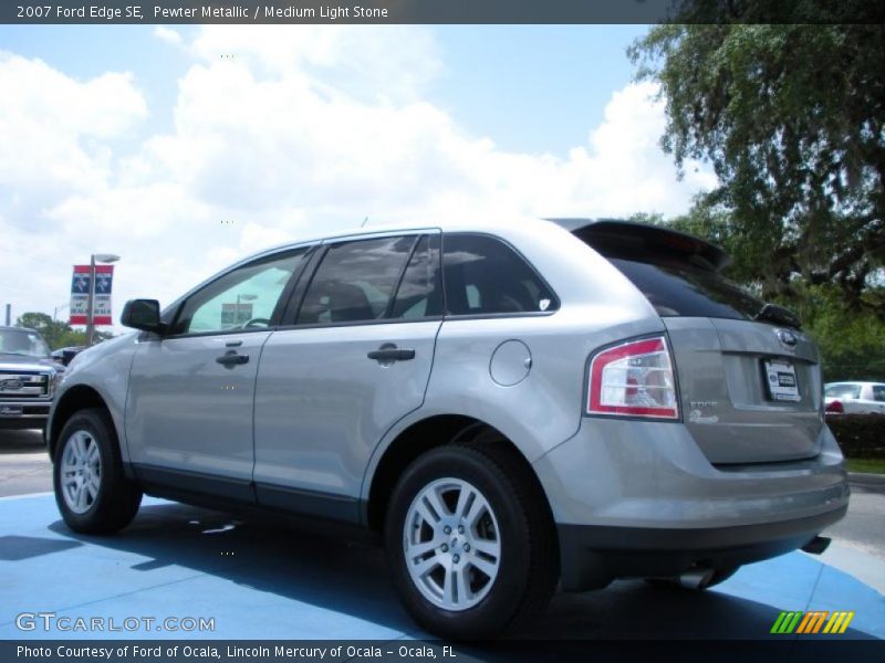 Pewter Metallic / Medium Light Stone 2007 Ford Edge SE