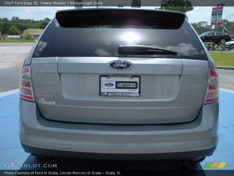 Pewter Metallic / Medium Light Stone 2007 Ford Edge SE