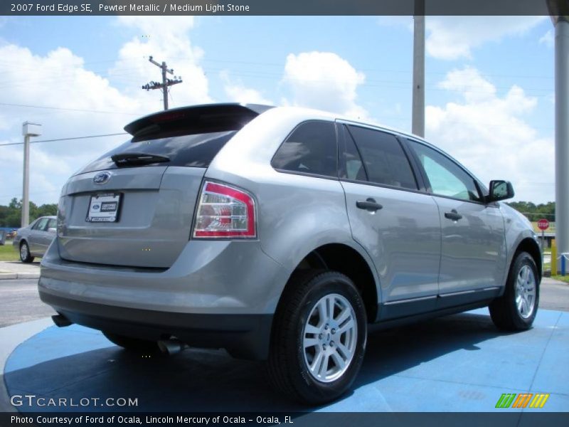 Pewter Metallic / Medium Light Stone 2007 Ford Edge SE