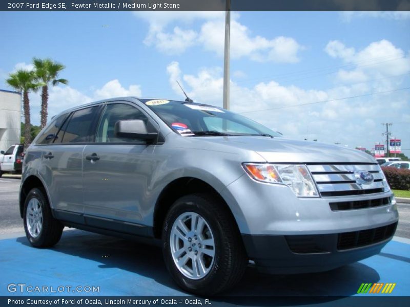 Pewter Metallic / Medium Light Stone 2007 Ford Edge SE