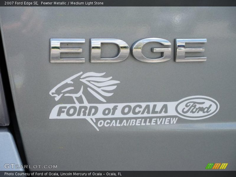 Pewter Metallic / Medium Light Stone 2007 Ford Edge SE