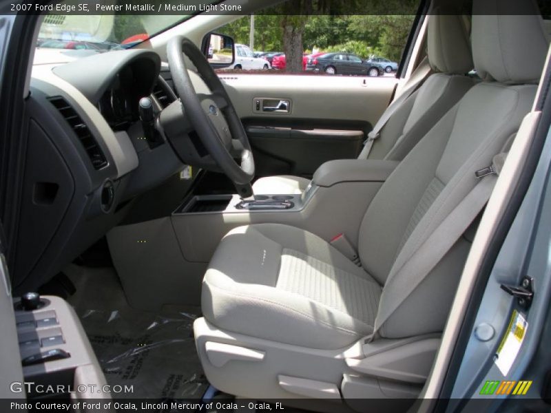 Pewter Metallic / Medium Light Stone 2007 Ford Edge SE