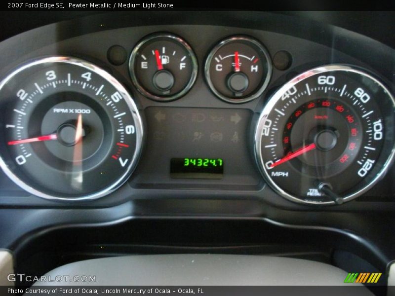 Pewter Metallic / Medium Light Stone 2007 Ford Edge SE