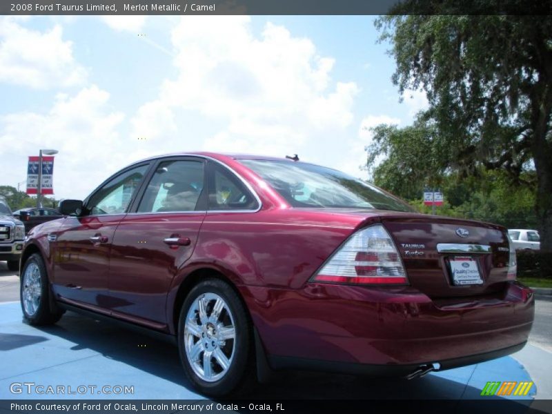 Merlot Metallic / Camel 2008 Ford Taurus Limited