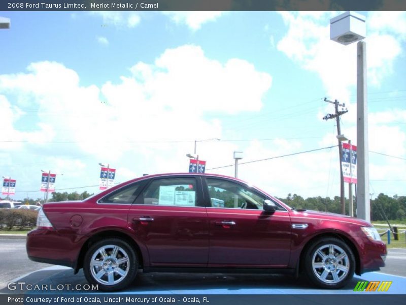 Merlot Metallic / Camel 2008 Ford Taurus Limited