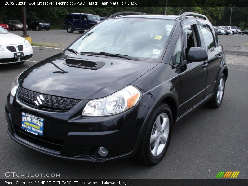 Black Pearl Metallic / Black 2009 Suzuki SX4 Crossover Technology AWD