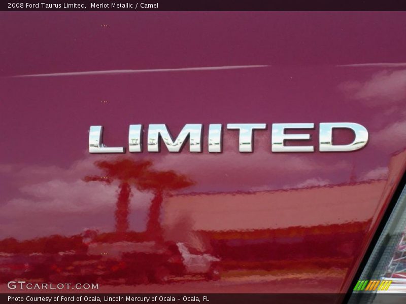 Merlot Metallic / Camel 2008 Ford Taurus Limited