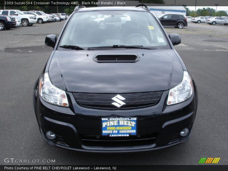 Black Pearl Metallic / Black 2009 Suzuki SX4 Crossover Technology AWD