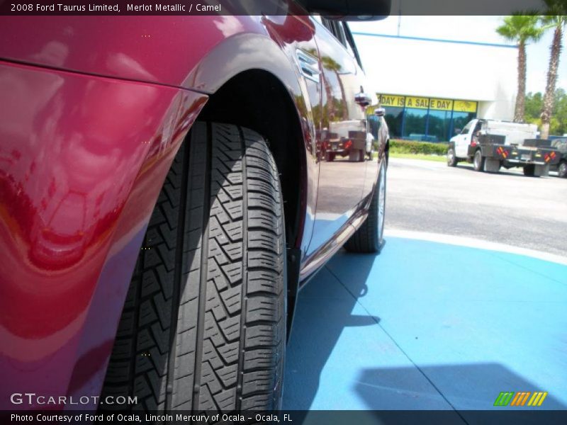 Merlot Metallic / Camel 2008 Ford Taurus Limited