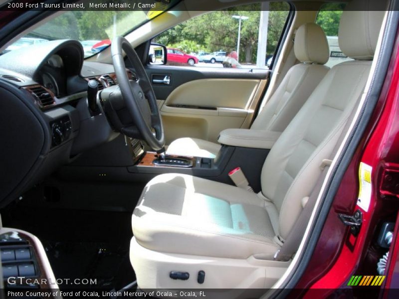 Merlot Metallic / Camel 2008 Ford Taurus Limited