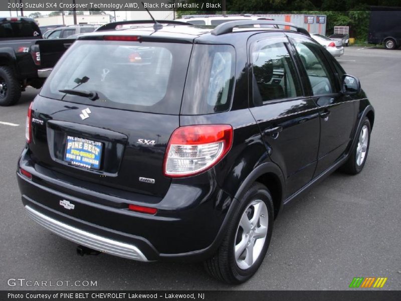 Black Pearl Metallic / Black 2009 Suzuki SX4 Crossover Technology AWD