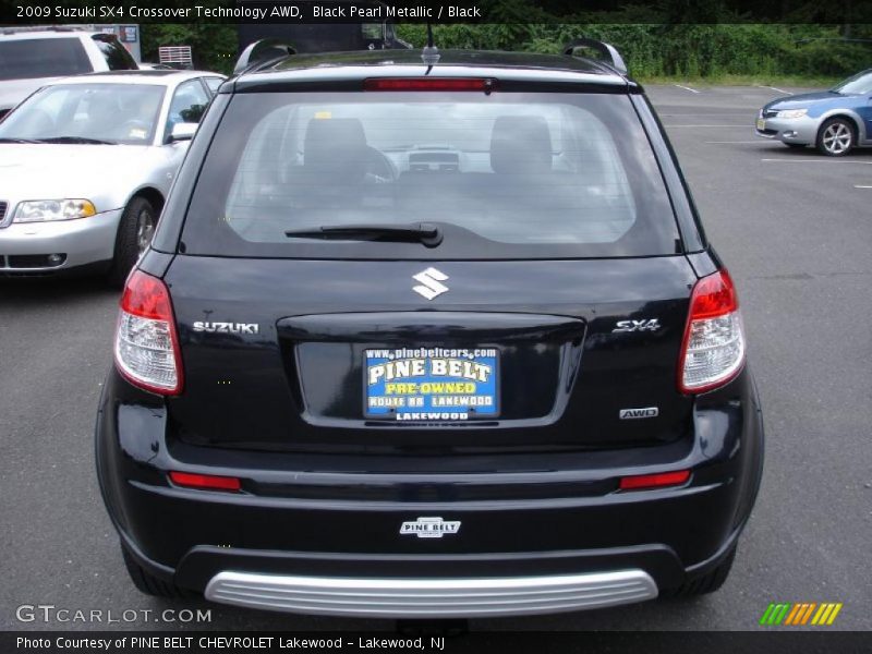 Black Pearl Metallic / Black 2009 Suzuki SX4 Crossover Technology AWD