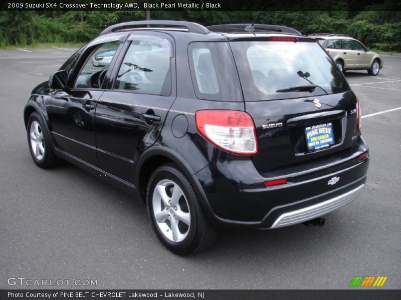 Black Pearl Metallic / Black 2009 Suzuki SX4 Crossover Technology AWD