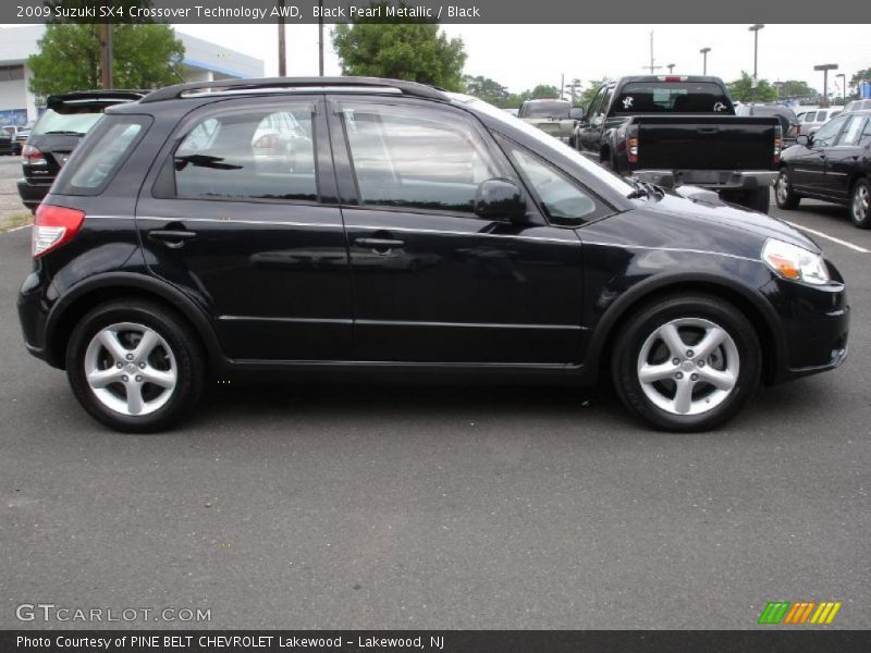 Black Pearl Metallic / Black 2009 Suzuki SX4 Crossover Technology AWD