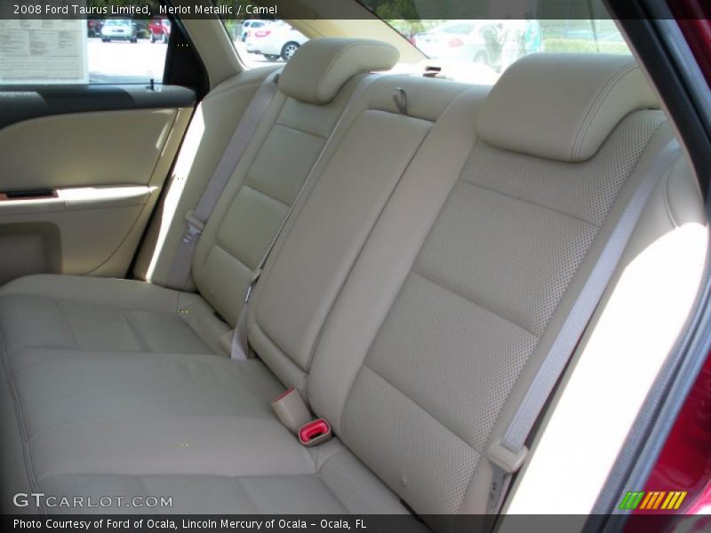 Merlot Metallic / Camel 2008 Ford Taurus Limited