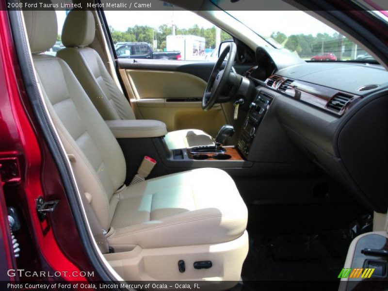 Merlot Metallic / Camel 2008 Ford Taurus Limited
